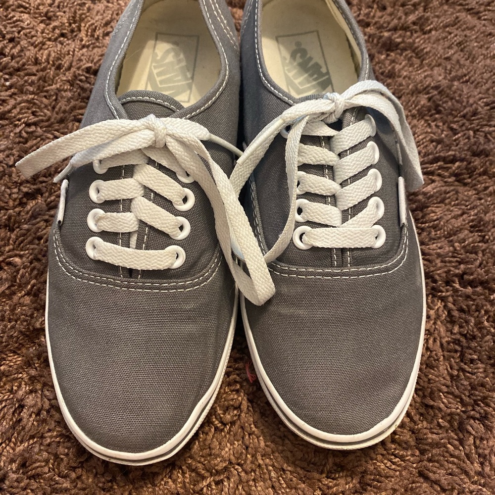 Vans Gray Lace-up Sneakers Size 7 Womens/ 5.5 Mens